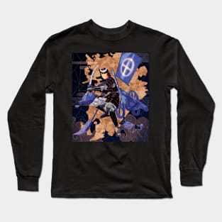 Satsuma samurai stained glass Long Sleeve T-Shirt